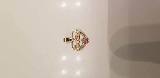 14k necklace charm