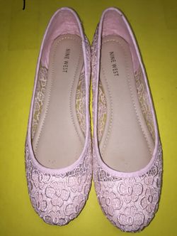 Nine West pink flats