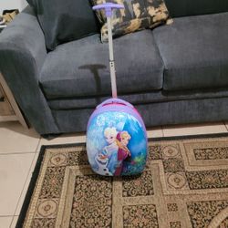 Frozen Anna & Elsa Suitcase Travel Bag On Wheels