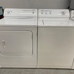 KENMORE TOP LOADER WASHER AND DRYER ELECTRIC 