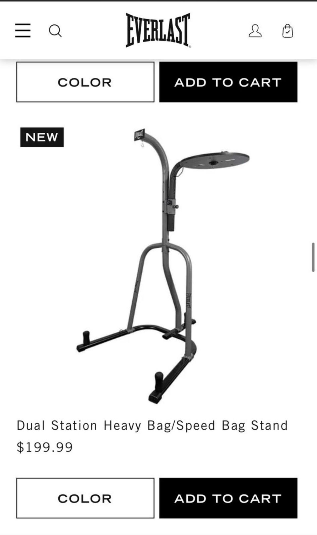 Dual Station Heavy Bag Stand