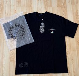 Chrome Hearts Black Graphic T-Shirt with Tags