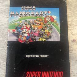 Super Marion Kart Booklet Only Super Nintendo SNES 