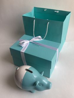 Brand New Tiffany & Co. Piggy Bank Made In Italy