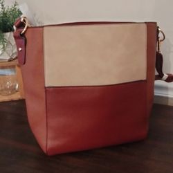 NWT Women's Tote Bag Purse Shoulder Strap Leather 