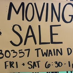 Moving Sale!!! 30357 Twain Drive 