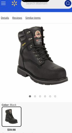 NEW Brahma Mens Iron Tough II 8" Steel Toe Work Boots