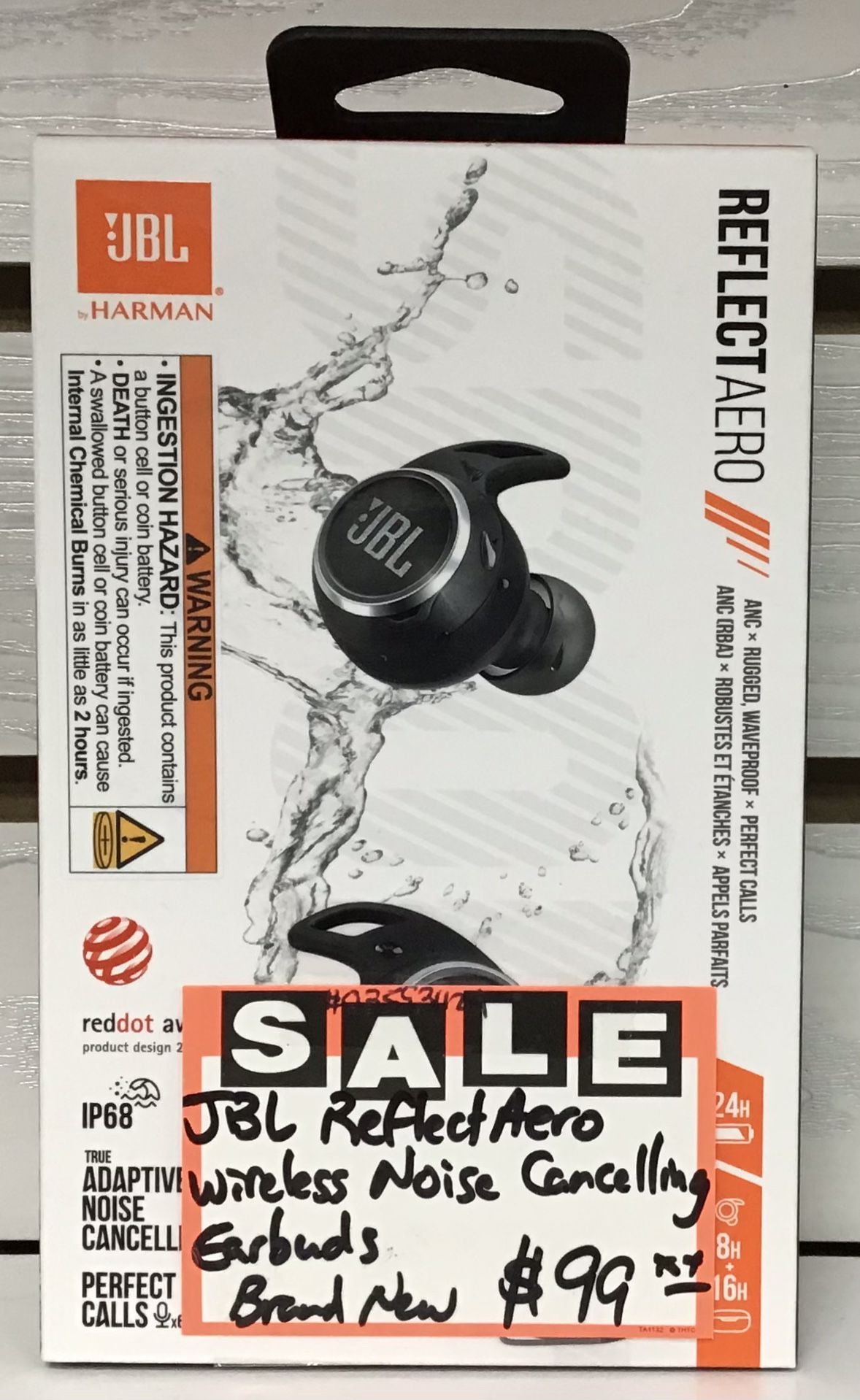 JBL Reflect Aero Wireless Noise Cancelling Earbuds Brand New