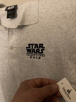 NEW 🆕==> Star Wars Polo Galaxy’s Edge 2019 Polo Shirt From Disneyland 
