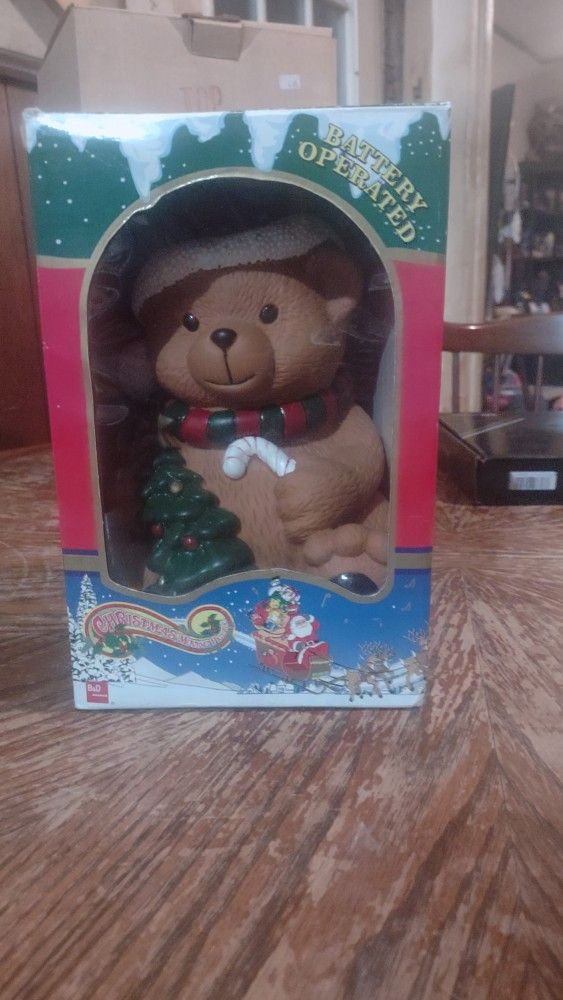 ANIMATED DANCING & SINGING BEAR LITE UP NOSE W/ORIGINAL BOX