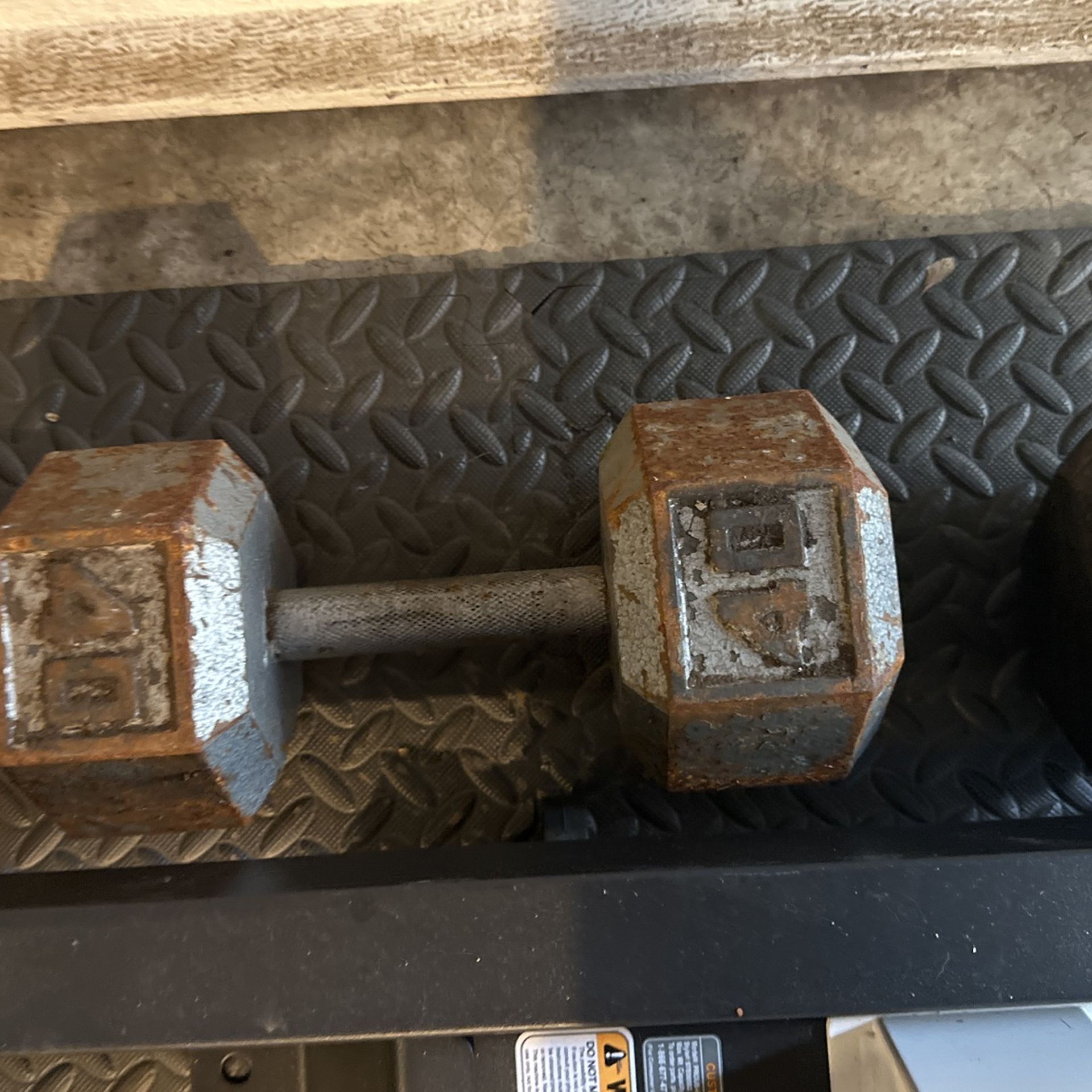40 Pound Dumbbell And A 30 Pound Dumbbell For Sale