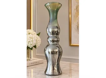 Tall Mercury Glass Decorative Vase