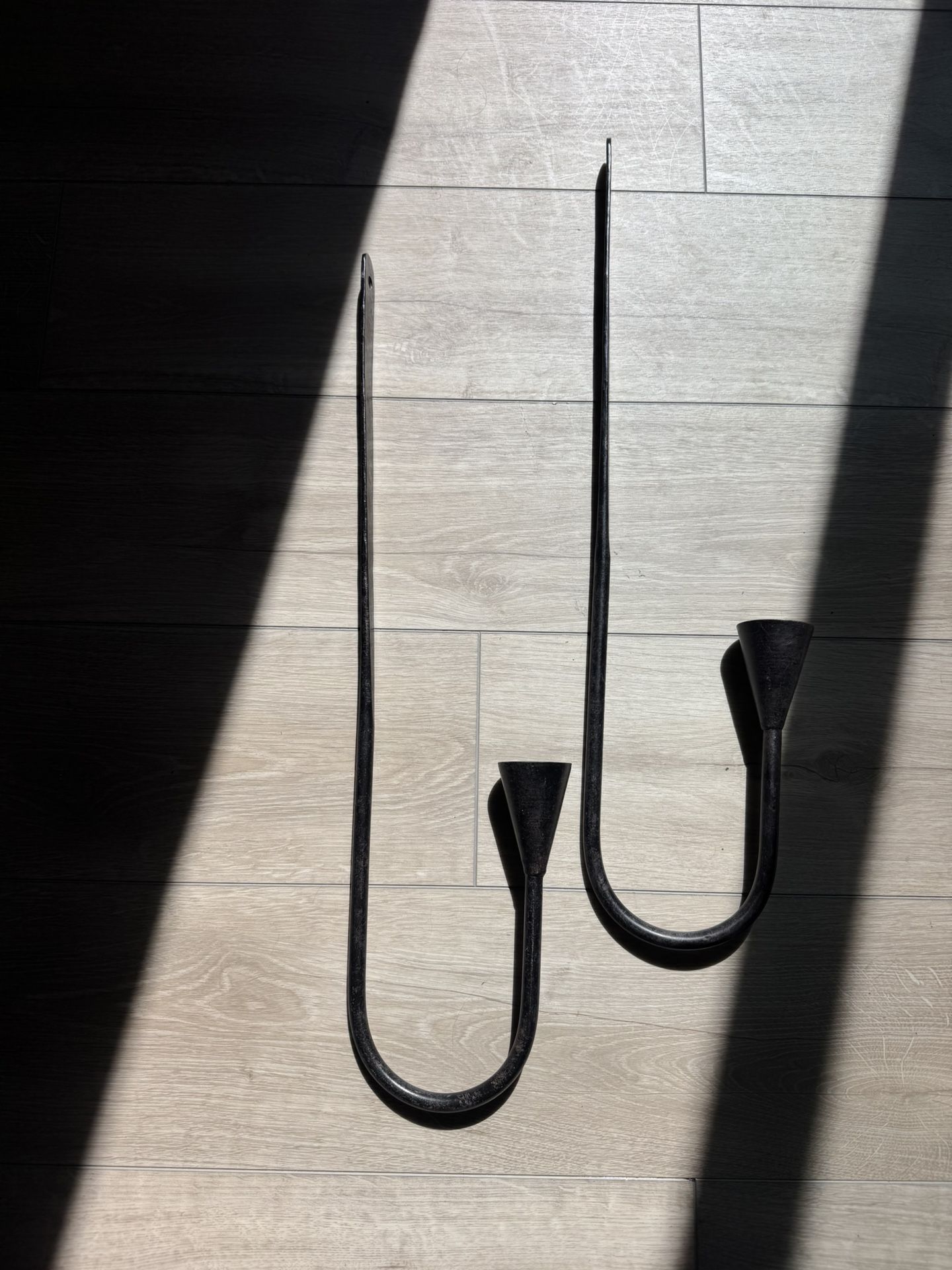 Wrought Iron Candle Holders 