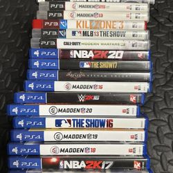 PS2, PS3, And PS4 Games 