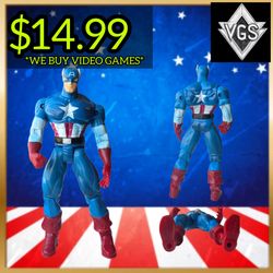 Captain America Marvel Action Figure 1999 Toy Biz Loose No Shield Used