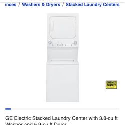 Lavadora con secadora General Electric (nueva)