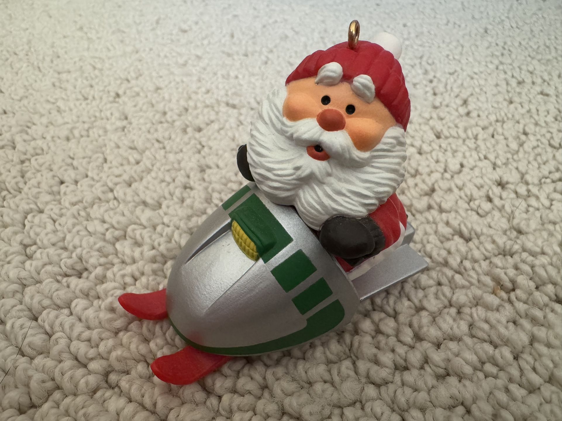 1984 Hallmark Keepsake Christmas Ornament “Snowmobile Santa”