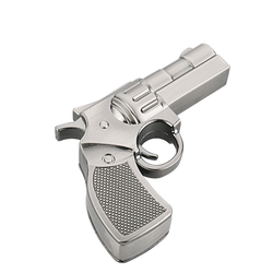Silver Metal Gun Model 32GB USB 2.0 Flash Memory Stick Pen Flash Drive U Disk
