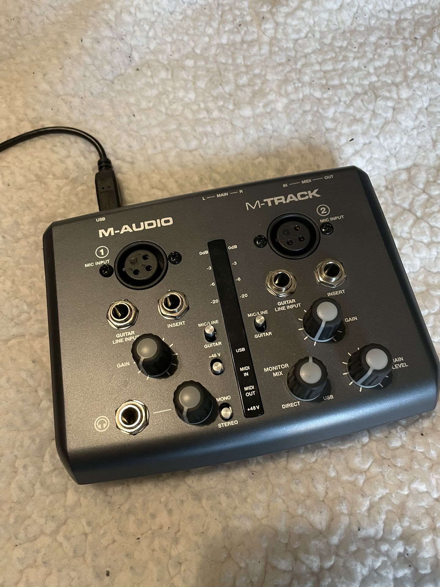 M Audio M-Track Usb Audio & Midi Interface 