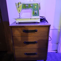 Sewing Machine And End Table (Sold Seperately)