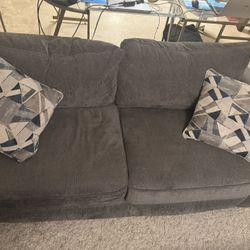 Couch And Love Seat With Pull Out Bed