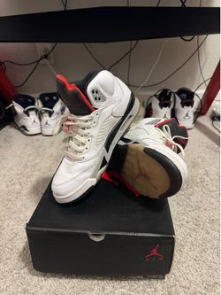 Jordan 5 white cement size 10.5