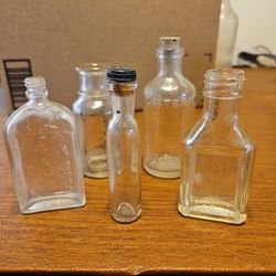 5 Old Bottles Dating Back Early 1900's