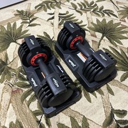 Pair Of Adjustable Dumbbells