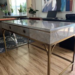 Hampton Desk Silver Eggshell