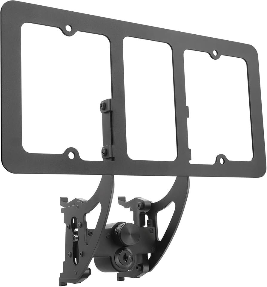 The Original Lockable License Plate Holder for 2020-2024 Tesla Model Y, Front License Plate Bracket Mounting Kit with Anti-Theft Features, No Adhesive