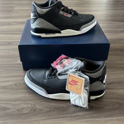 Jordan 3 Retro “Levi’s Black” Men’s 10.5 or Women’s 12