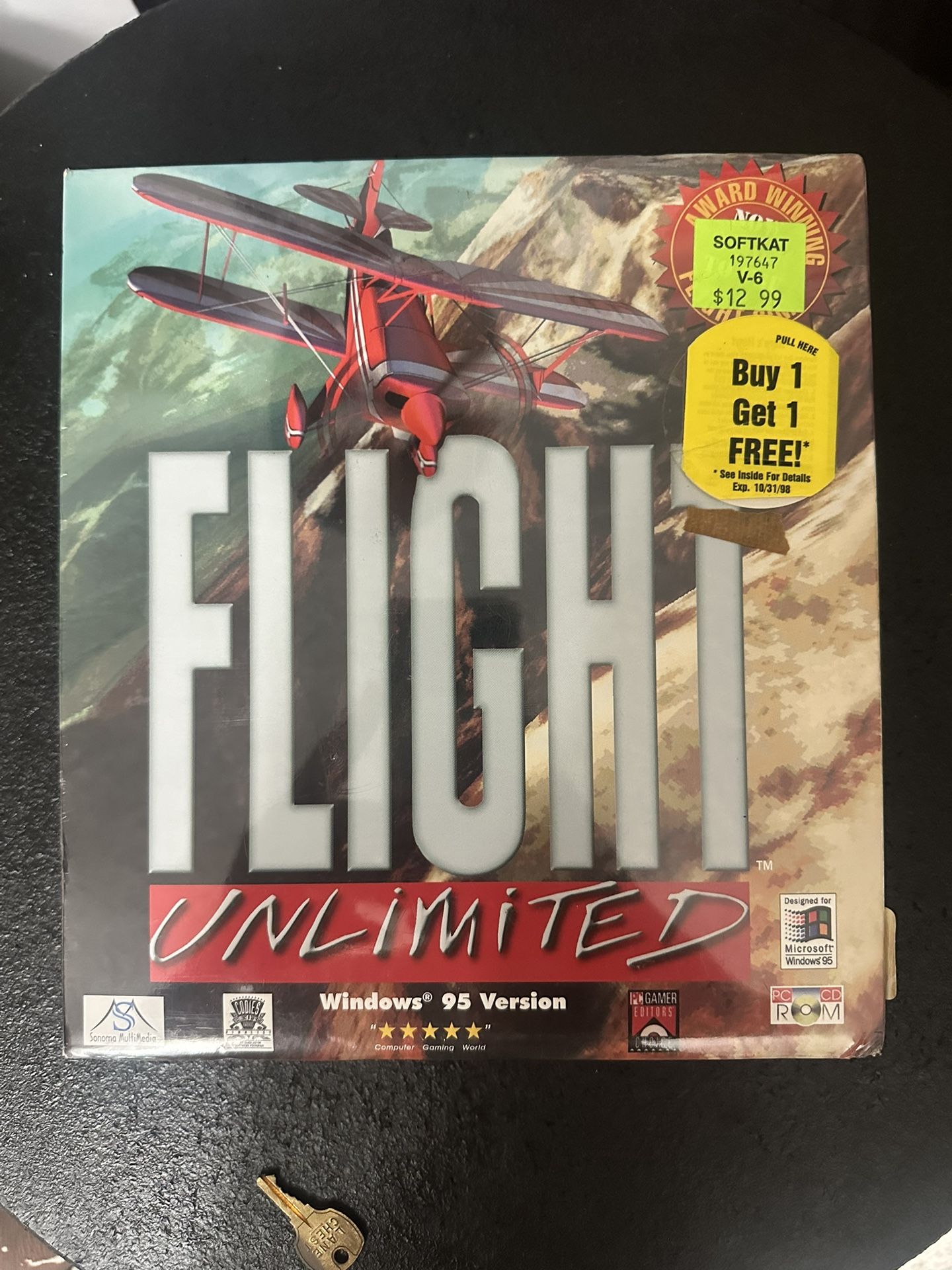 PC Windows 95 Version Flight Unlimited Big Box Fcatory Sealed New