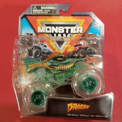 Monster Jam "Dragon" Ghost Crew Chase Truck 1/64 scale VHTF