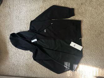 Alo Yoga Black Full-Zip Hoodie with Tags