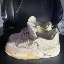 Jordan 4s Retro Off-White Sail ( Size 8.5 ) 