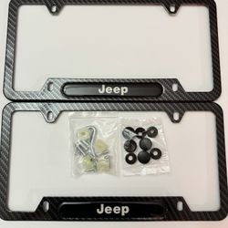 JEEP Carbon Fiber Frame Plates Set 2