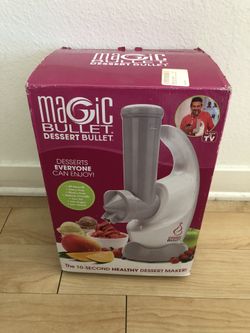 Magic Bullet Dessert Bullet with Recipe book. Excellent Condition. Open box.