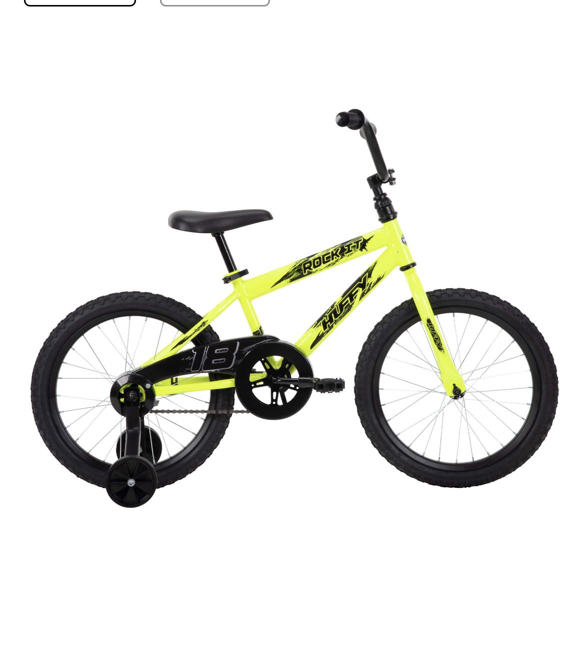 Huffy 18 in. Rock It Kids Bike for Boys Ages 4 and up, Child, Neon Powder Yellow