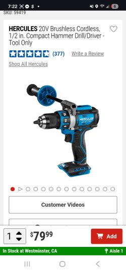 Hercules 1/2" Brushless Hammer Drill