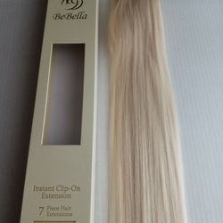 Blonde #613 New Clip on Human Hair Extensions " Full "  Get Length and Fullness
