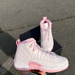 Jordan 12 Retro Pearl Pink Size 5Y-5.5Y-6Y-6.5Y-7Y
