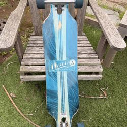 Atom descatom 39' drop kick longboard artisan blue