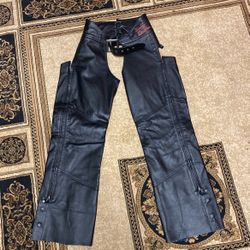 Harley Davidson genuine leather Womens riding chaps