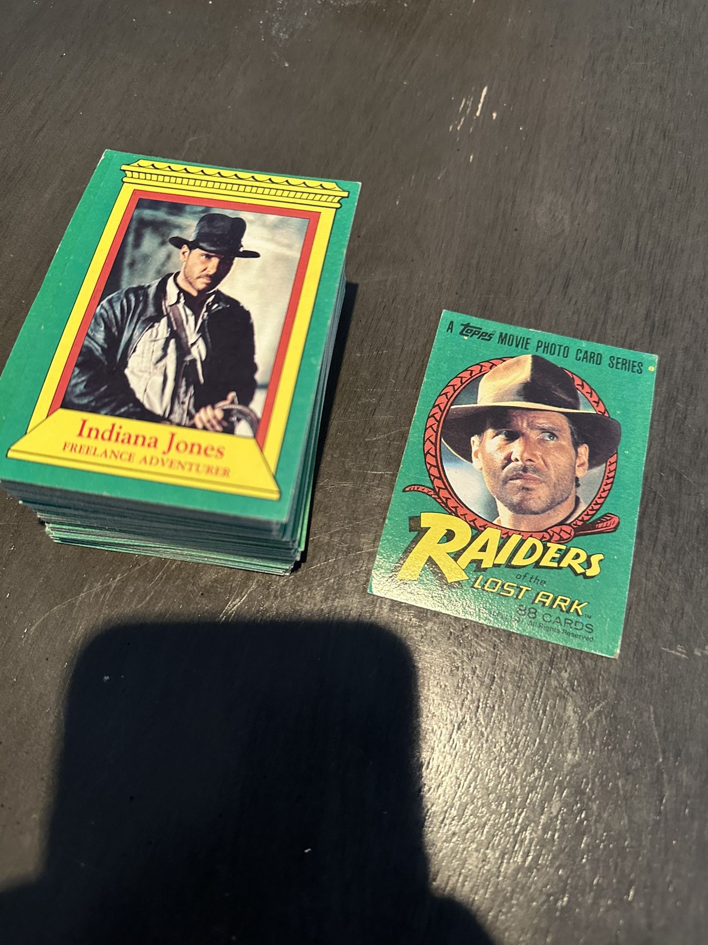 Full Set Of Vintage Indian Jones Topps Trading Cards