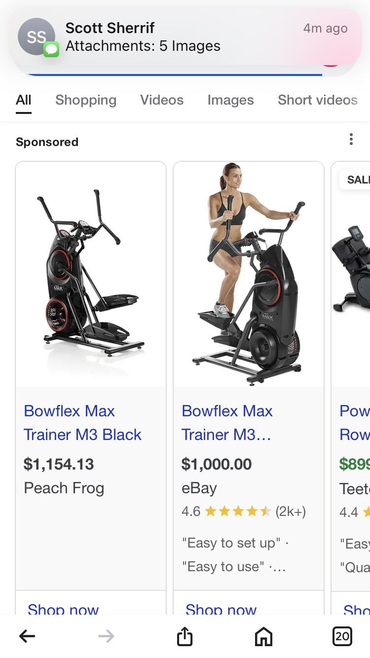 Bowflex Max 3 Elliptical