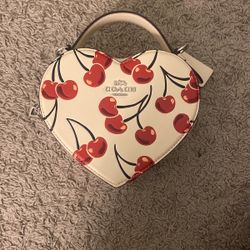 Heart Cherry Coach purse