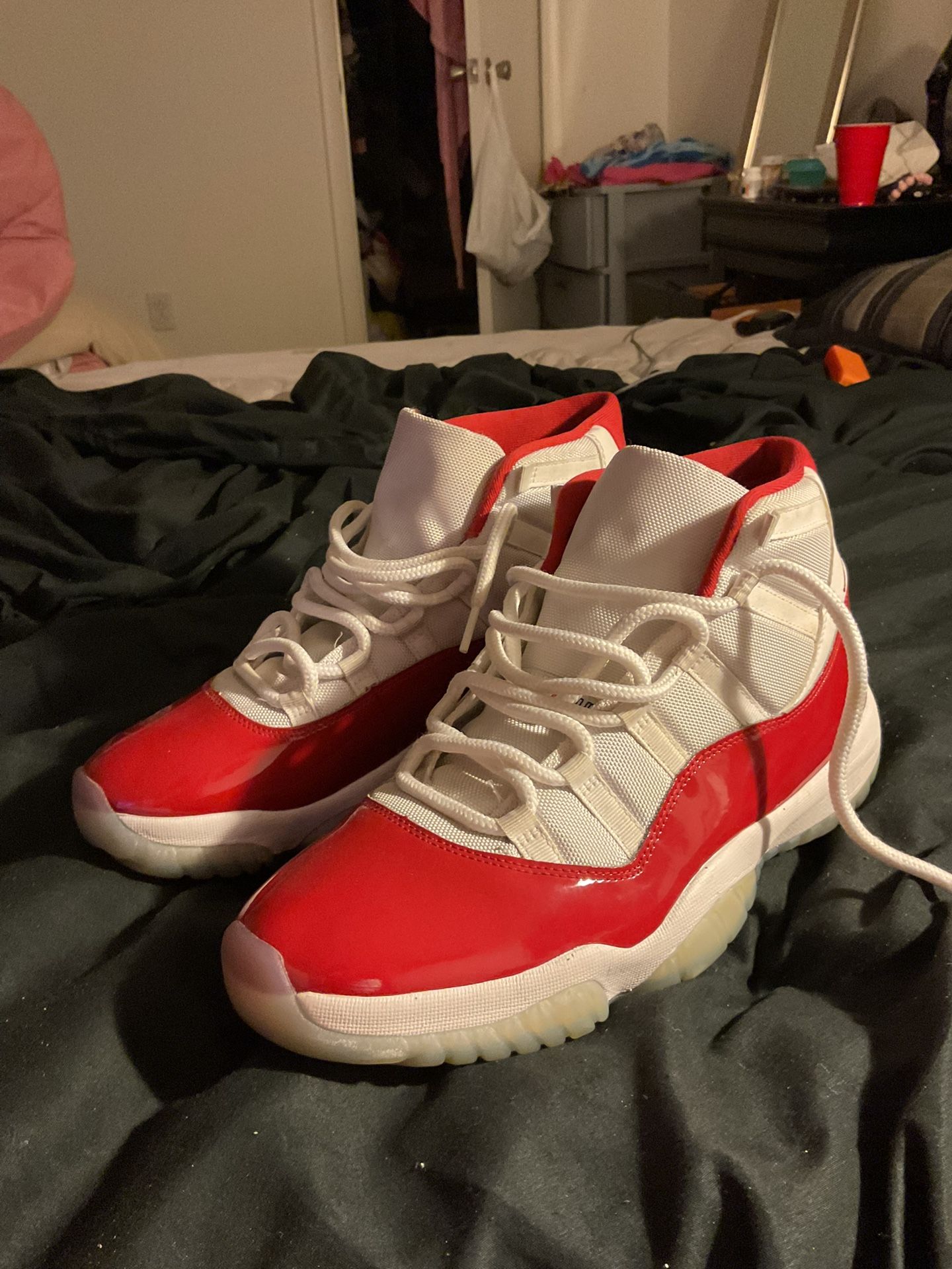 Cherry Jordan 11 Size 13