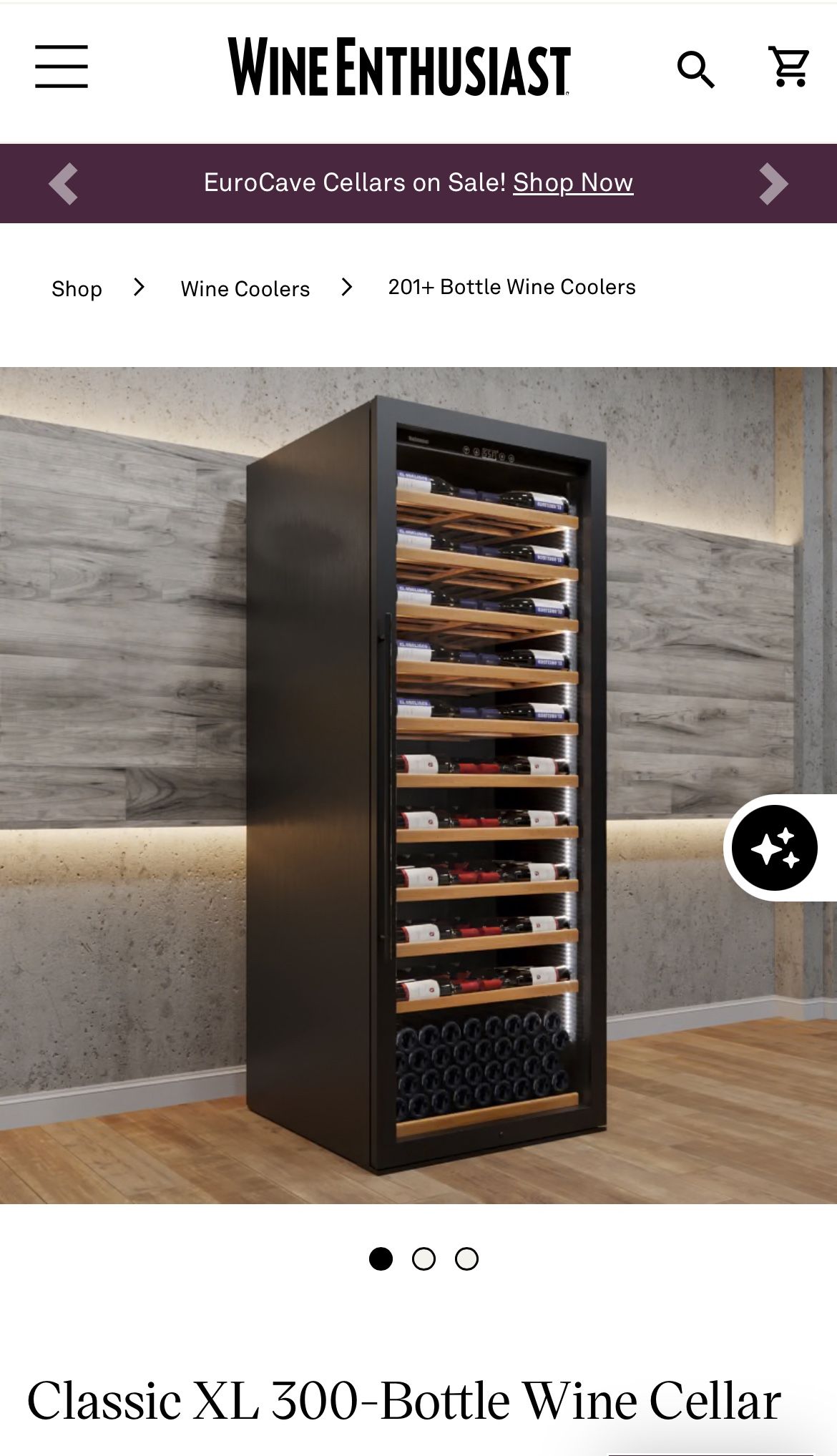 Price Drop! Wine fridge In Mint Condition! Single zone 300+ Bottles