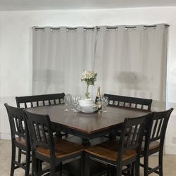 High Extendable Table For  8! ASHLEY FURNITURE 