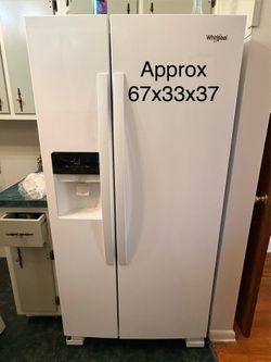Whirlpool Fridge and Freezer side by side